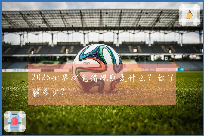 2026世界杯竞猜规则是什么？你了解多少？